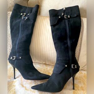 Sale/ Cesare Paciotti Suede Crystal Boot Sz 40